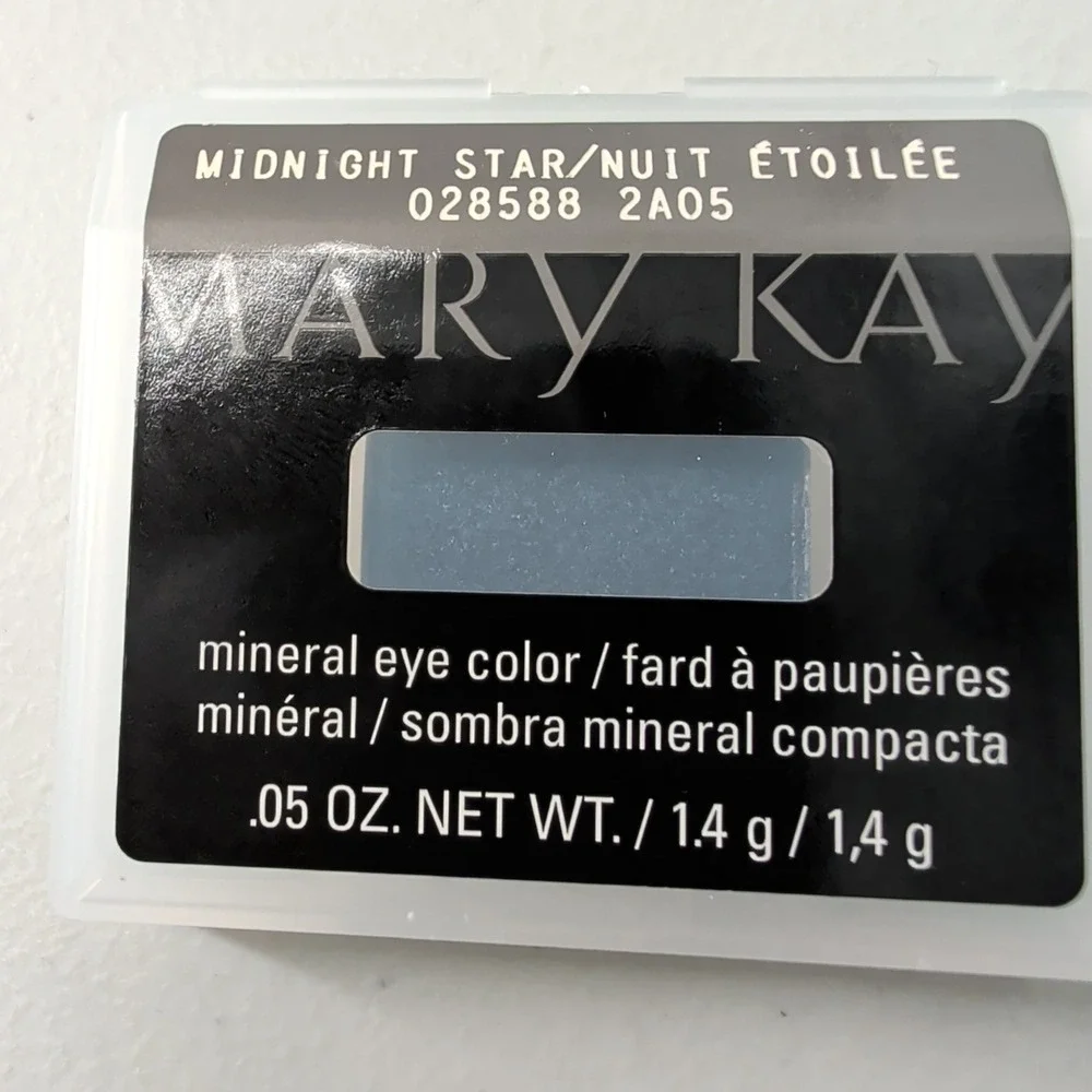 Mary Kay Mineral Eye Color Midnight Star 028588 Blue Shimmer Eyeshadow .05 oz